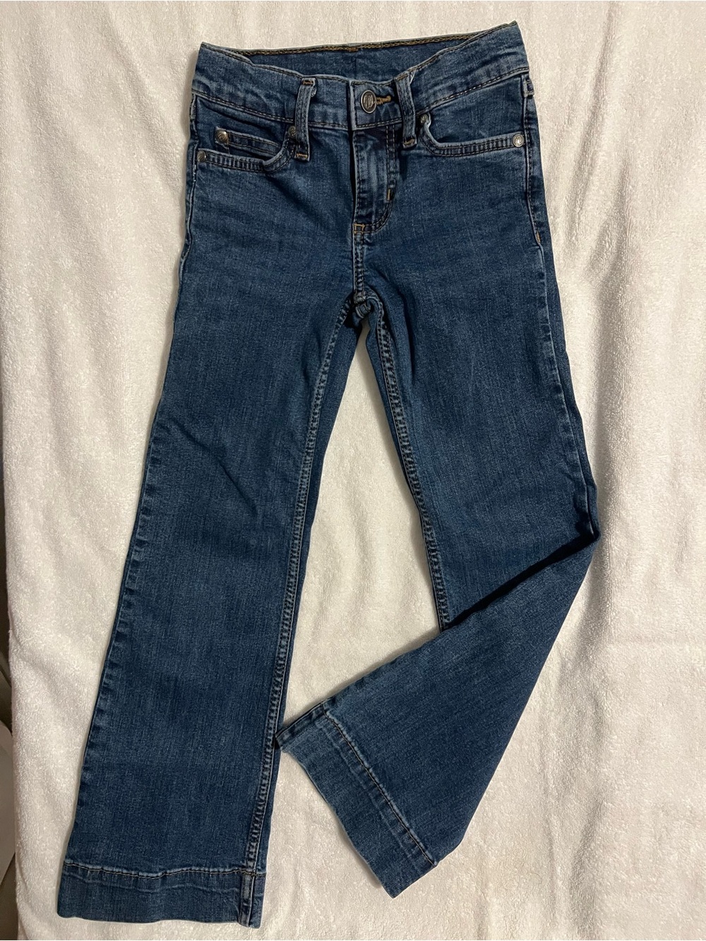 Wrangler Kids Dark Blue Straight-Leg Jeans